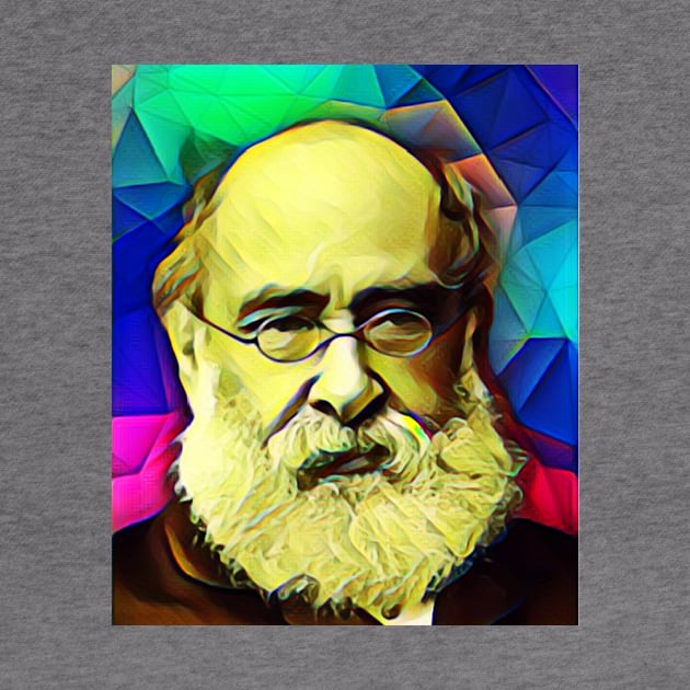 Anthony Trollope Colourful Portrait | Anthony Trollope Artwork 7 by JustLit